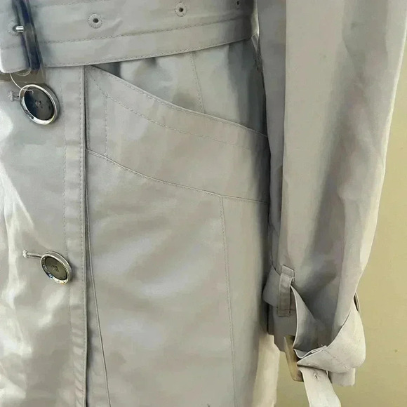 [XS]Anne Klein Double Brested  Trench Jacket Belted - Picture 3 of 12